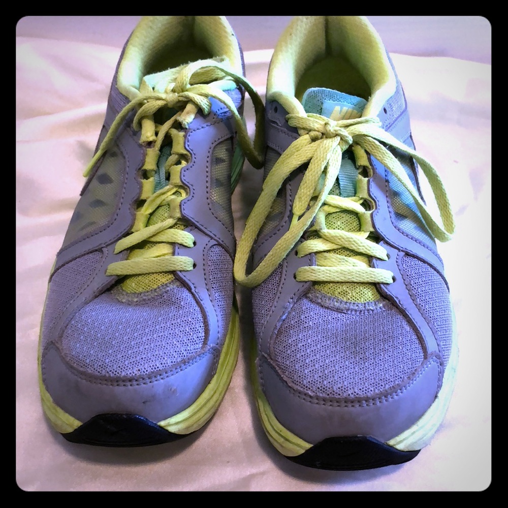 Nike neon green and yellow sneakers